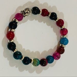 Lava Stone Buddha Bracelet